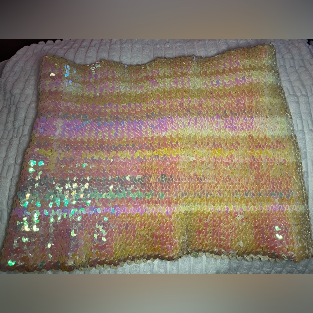 Iridescent Sequin tube top - Picture 4 of 5